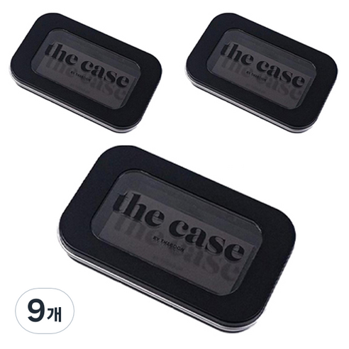 더분 미니 자석 팔레트, 블랙, 9개
