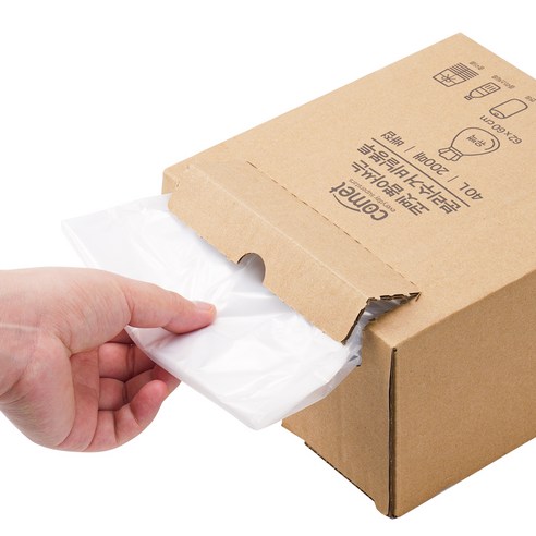 코멧 뽑아쓰는 분리수거 배접 비닐봉투로 편리하고 환경을 생각하는 분리수거를 경험하세요.