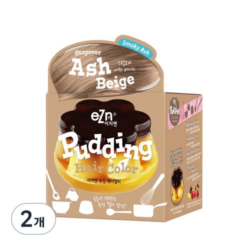 eZn 푸딩 헤어컬러 염색제, 스타일의 변화를 만나다 푸딩염색약