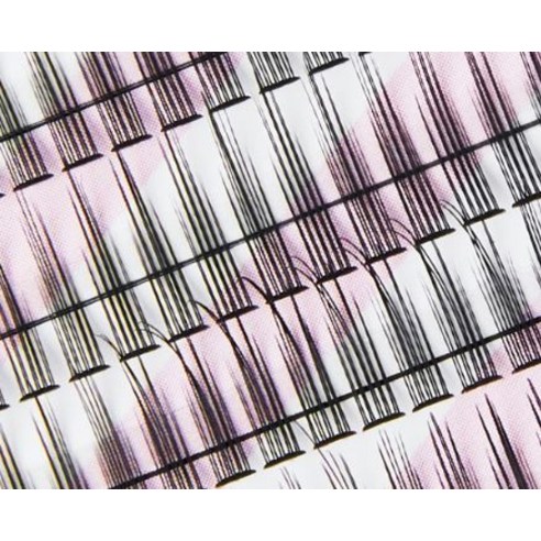 와이츄 프리미엄 가닥 속눈썹 혼합 B-6-1 150p 세트, 블랙, 1세트