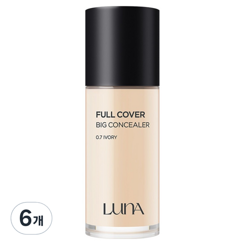 루나 롱래스팅 풀 커버 빅 컨실러 40g, 0.7호 아이보리, 6개