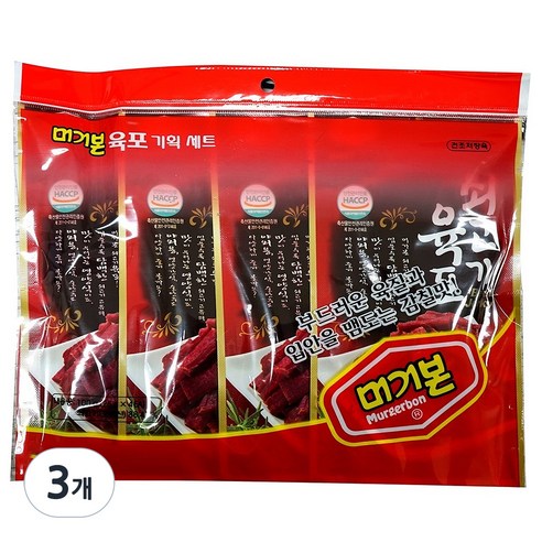 머거본 쇠고기 육포, 25g, 12개