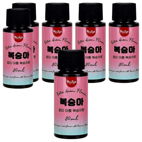 로티 아롬 복숭아향 식품 향료 30ml, 30g, 6개