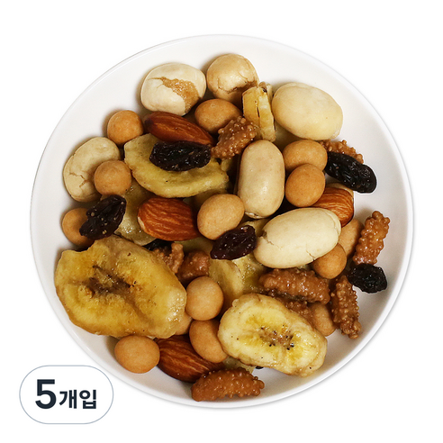 웰넛 자연두레 너츠하임 믹스넛 레드 지퍼백, 500g, 5개