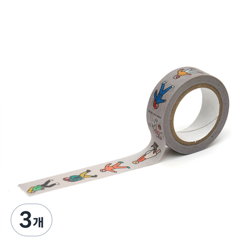 제로퍼제로 마스킹 테이프, 걸어가자, 3개