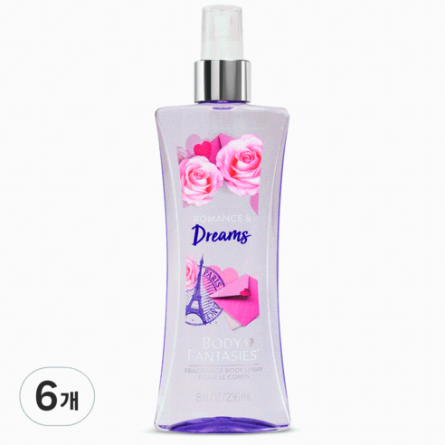 바디판타지 바디미스트 로맨스 앤 드림스, 236ml, 6개