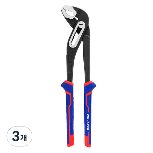 워크프로 첼라 워터펌프 플라이어 250mm WP231028, 3개