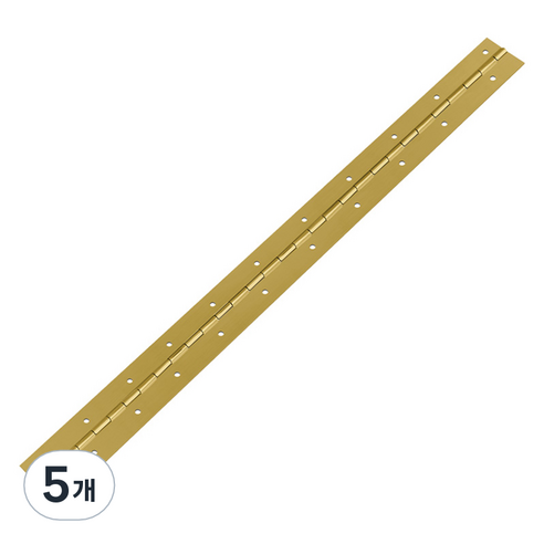 모네스페스 피아노경첩 장경첩 골드, 전체길이 1000mm x 폭 38mm x  두께 1mm, 5개