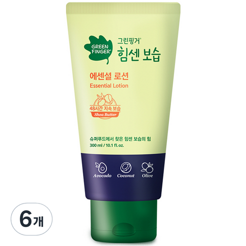 그린핑거 유아용 힘센보습 에센셜 로션, 300ml, 6개