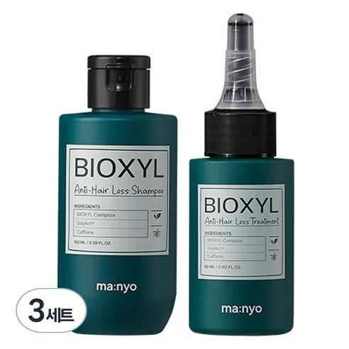 마녀공장 바이옥실 트래블 샴푸 100ml + 트리트먼트 60ml 세트, 3세트