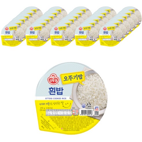 오뚜기 맛있는 오뚜기밥, 210g, 36개