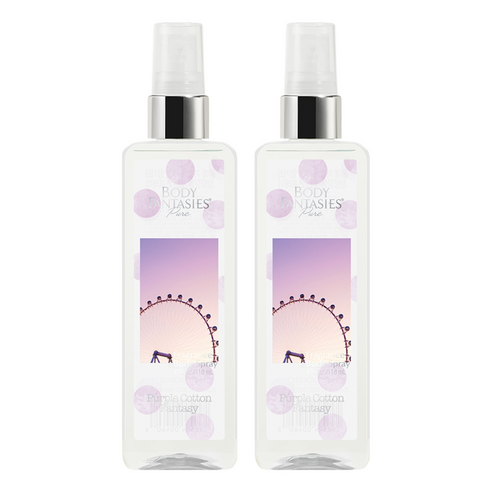 바디판타지 퓨어라인 바디미스트 퍼플 코튼 판타지향, 118ml, 2개