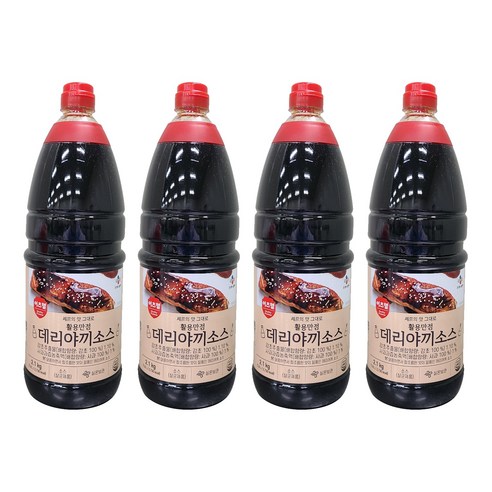 이츠웰 데리야끼 소스, 2.1kg, 4개