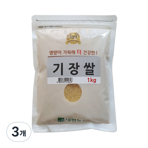 대한농산 기장쌀, 1kg, 3개