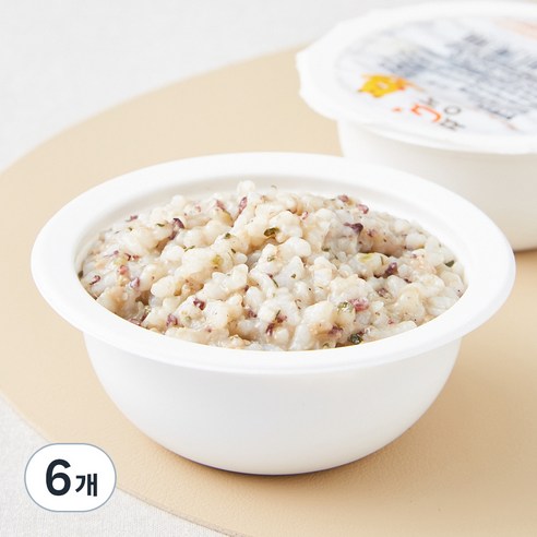 짱죽 중기 9개월부터 이유식 한우흑미죽, 혼합맛(한우/흑미), 200g, 6개