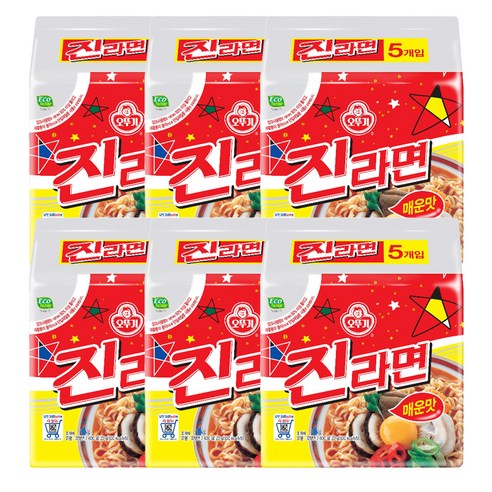 오뚜기 진라면 매운맛 120g, 30개