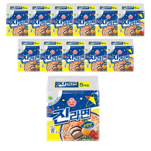 오뚜기 진라면 순한맛 120g, 60개