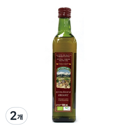 에치낙 유기농엑스트라버진 올리브유, 500ml, 2개