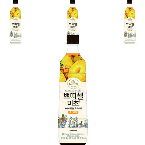 쁘띠첼 미초 파인애플 식초, 900ml, 3개