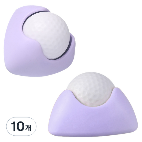 코히모 발바닥 마사지 롤러 바디 지압 볼 7 x 7 x 4.5 cm 4W341, 10개, 퍼플