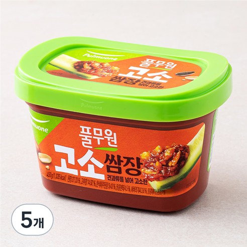 풀무원 고소견과쌈장, 450g, 5개