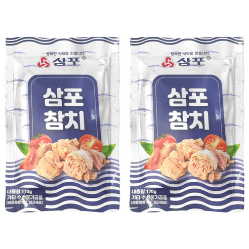 삼포 살코기 참치, 170g, 2개