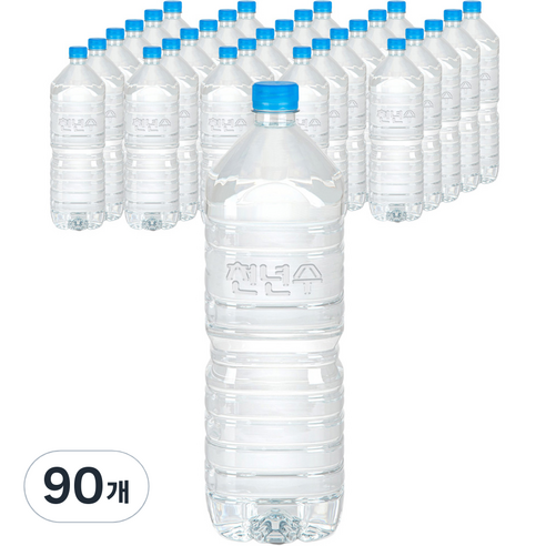 천년수 무라벨 생수, 2L, 90개
