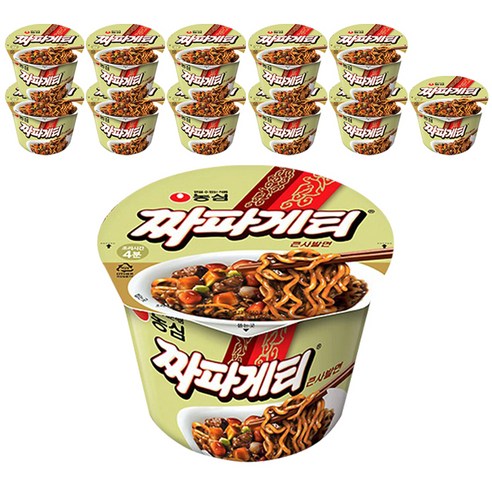 농심 짜파게티 큰사발면, 12개
