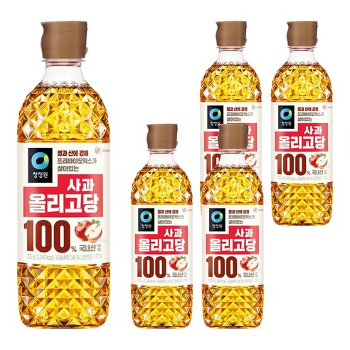 대상 청정원 사과 올리고당, 700g, 5개