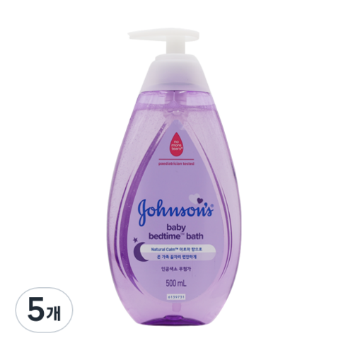존슨즈베이비 베드타임 바스 바디클렌저, 500ml, 5개