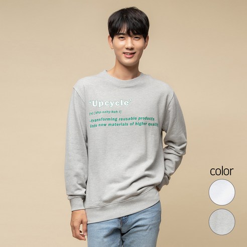 캐럿 남녀공용 릴렉스핏 그래픽 맨투맨 티셔츠 MJ02AA