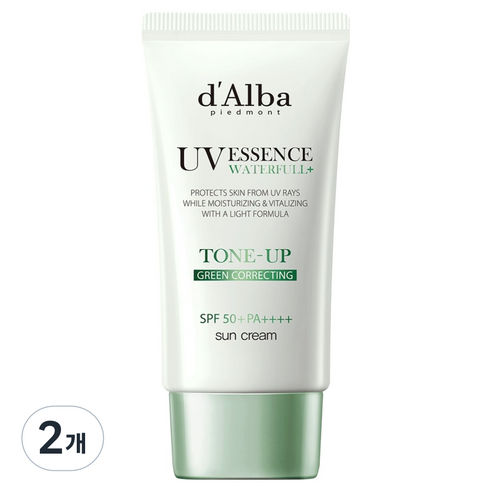 달바 클린 티트리 리포좀 그린 톤업 선크림 SPF50+ PA++++, 50ml, 2개