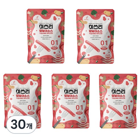 미쓰리 떡볶이 소스 01 순한맛, 50g, 30개