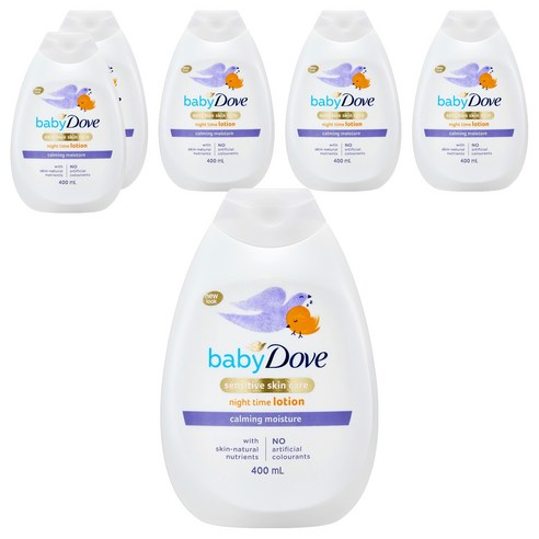 베이비도브 카밍 모이스처 바디로션, 400ml, 6개