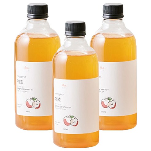 순희엄마 애초 사과 식초, 500ml, 3개