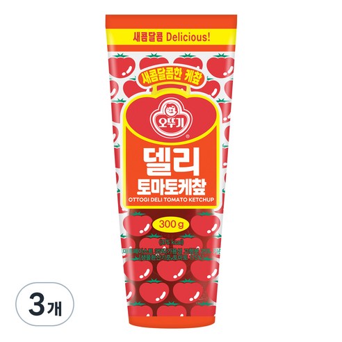 오뚜기 델리 토마토 케찹, 300g, 3개