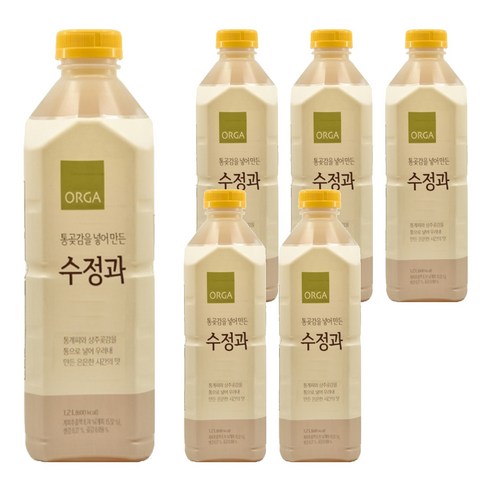 올가홀푸드 통곶감을 넣어 만든 수정과, 6개, 1.2L