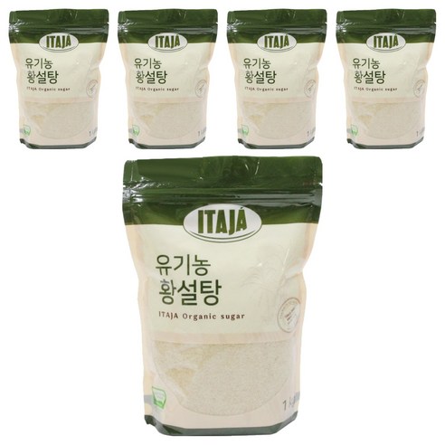 이타자 유기농 황설탕, 1kg, 5개