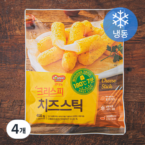 코다노 크리스피 치즈스틱 (냉동), 400g, 4개
