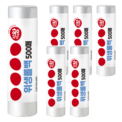 식자재왕 위생롤팩 대 35 x 50 cm, 대(L), 6개, 500개