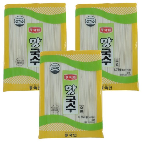 풍국면 맛국수 소면, 3.75kg, 3개