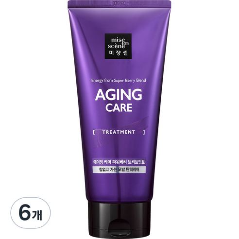 미쟝센 에이징 케어 파워베리 트리트먼트, 6개, 330ml