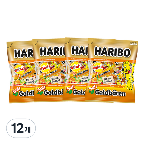 하리보 샤프트골드베렌 젤리, 220g, 12개