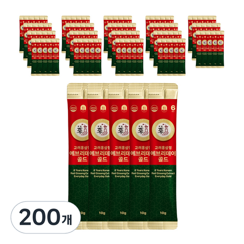 풍년보감 고려홍삼정 에브리데이 골드 홍삼스틱, 10g, 200개