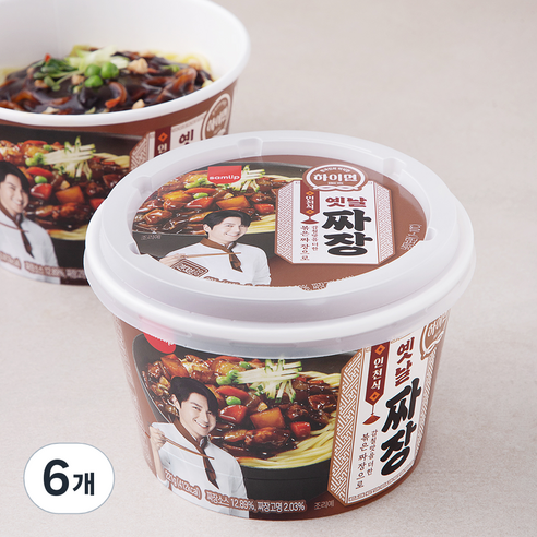 냉장_삼립 하이면 인천식 옛날짜장, 221g, 6개