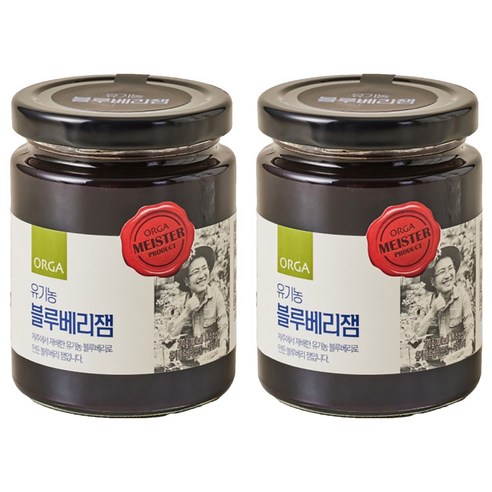 올가홀푸드 유기농 블루베리 잼, 270g, 2개