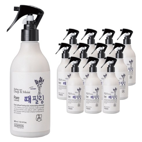 수아연 딥앤모이스처 때필링 바디스크럽 라벤더, 12개, 300ml