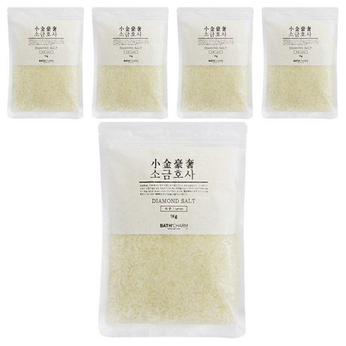 바스참 소금호사 다이아몬드 솔트 레몬, 1kg, 5개