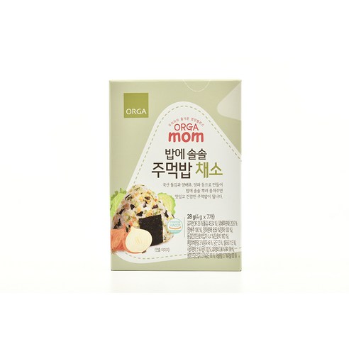 올가홀푸드 밥에 솔솔 주먹밥 4g 채소 × 28g × 1개, 맛 × 개당 중량 × 수량 섬네일