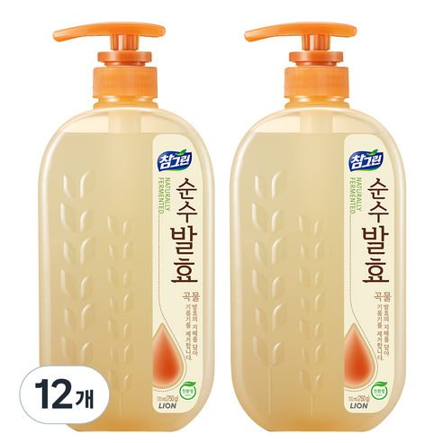 참그린 순수발효 곡물 주방세제, 720ml, 12개